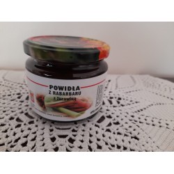 Powidła z rabarbaru z żurawiną (330 ml) - Gospodarstwo Sadownicze E.M. Chabowscy