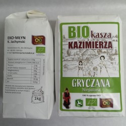 BIO kasza Kazimierza  gryczana niepalona (1 kg) - EKO-MŁYN Kazimierz Jachymski