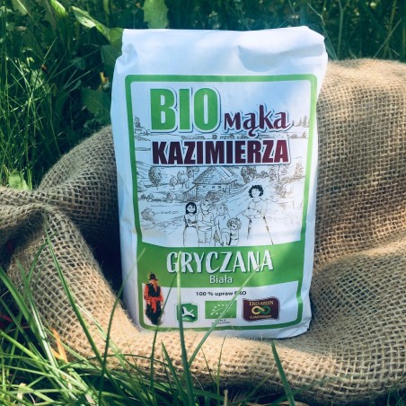 BIO mąka Kazimierza gryczana biała (1 kg) - EKO-MŁYN Kazimierz Jachymski