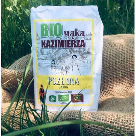 BIO mąka Kazimierza pszenna jasna (1 kg) - EKO-MŁYN Kazimierz Jachymski