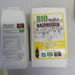 BIO mąka Kazimierza pszenna typ 750 (1 kg) - EKO-MŁYN Kazimierz Jachymski