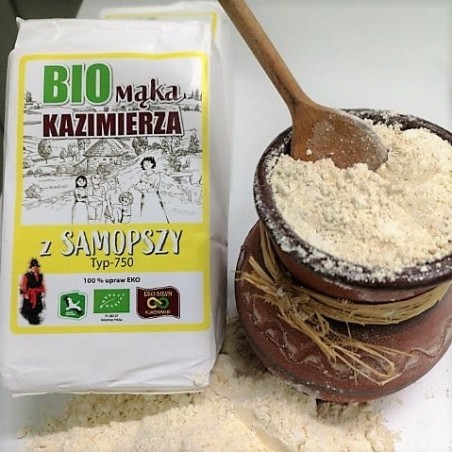 BIO mąka Kazimierza z samopszy Typ-750 (1 kg) - EKO-MŁYN Kazimierz Jachymski